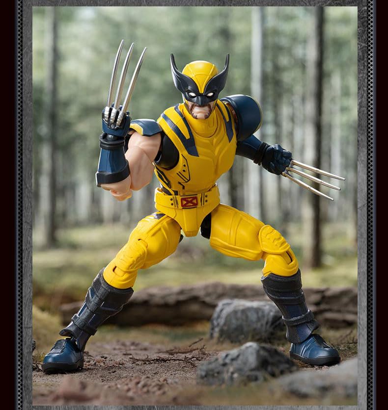 Image of BLOKEES - Marvel Studio's Deadpool & Wolverine - Champion Class - CC05 - Wolverine Model Kit - Assembly Required - No Tools - No Cutting - No Glue - No Paint - Age 14+