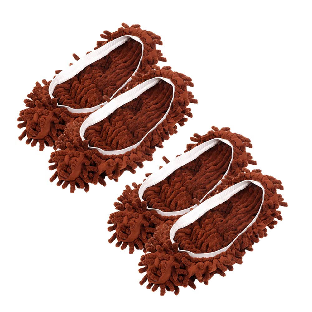 Chaussons Nettoyeurs Lavables TAFACE - Lot De 8 (4 Couleurs) - Absorption D'eau Et Antidérapants - 9