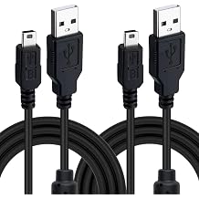 Mcbazel PS3 Charging Cable 2 Pack 3 Metre PS3 Controller Charging Cable Mini USB Cable for Sony PS3 / PS3 Slim / Dualshock 3 Controller