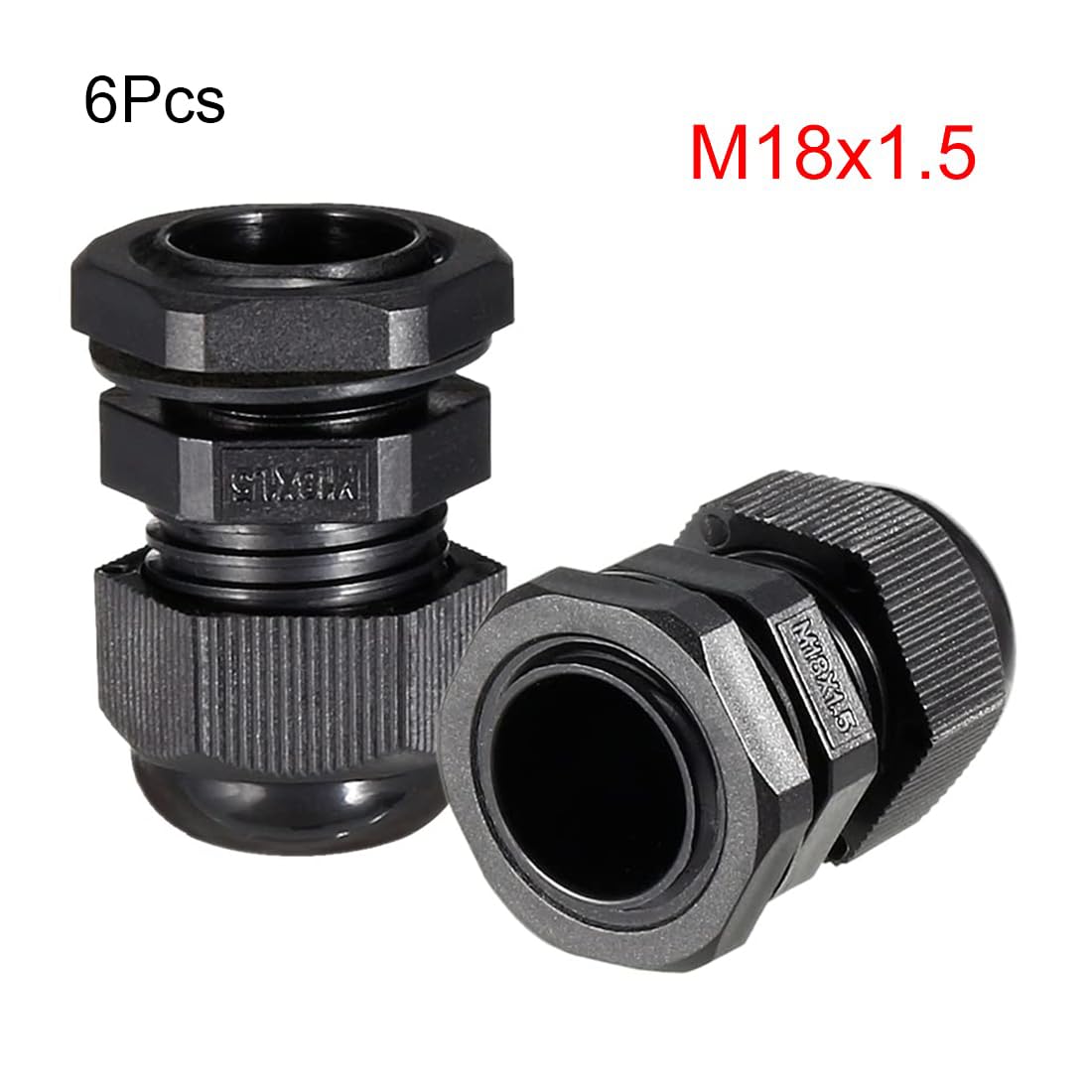 TA-VIGOR 6Pcs M18 x 1.5 Cable Gland - Image 2