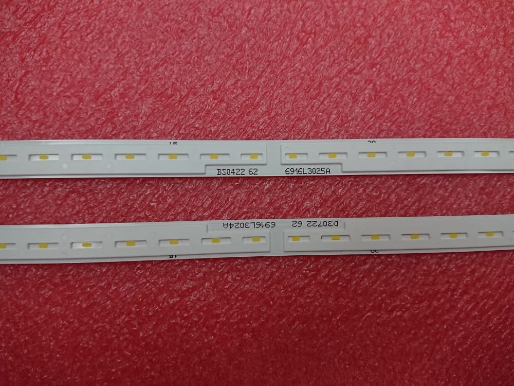 Bande de rétroéclairage LED for 43UJ750V, 43UJ740V, 6922L-0224A, 6916L3024A, 6916L3025A, 43 V17 ART3, 3024 L, 3025 R(Kit 2pcs for 1 TV)