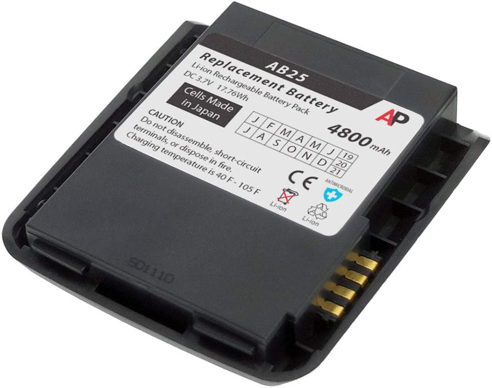 Artisan Power Replacement Battery for Intermec/Norand CN50 AB25 Scanner. 4800 mAh