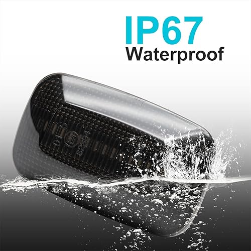 Miniatura 5 de NJSBYL Lámparas LED de marcador lateral para T0yota FJ Cruiser Hilux Land Cruiser 100 Series Prado 90 Series Lexus LX470 Lente ahumada ámbar Led