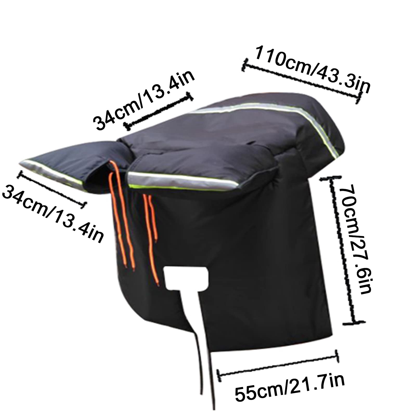 Couette pour Pare-Brise d'hiver pour Moto, Couette pour Manteau Chaud pour Voiture à Batterie, Protection Contre Le Vent et la Pluie pour vélo électrique