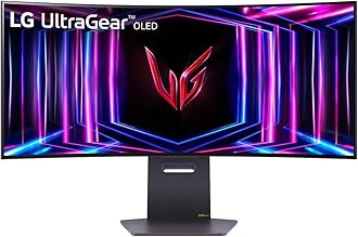 34 inch 21:9 Ultragear™ OLED WQHD 800R Curved Gaming Monitor (3440 x 1440) 240Hz, 0.03ms, G-Sync Compatible, AMD FreeSync™, HDR™ True Black400, 1.5M:1 Contrast Ratio,Tilt/Height/Swivel, 34GS95QE