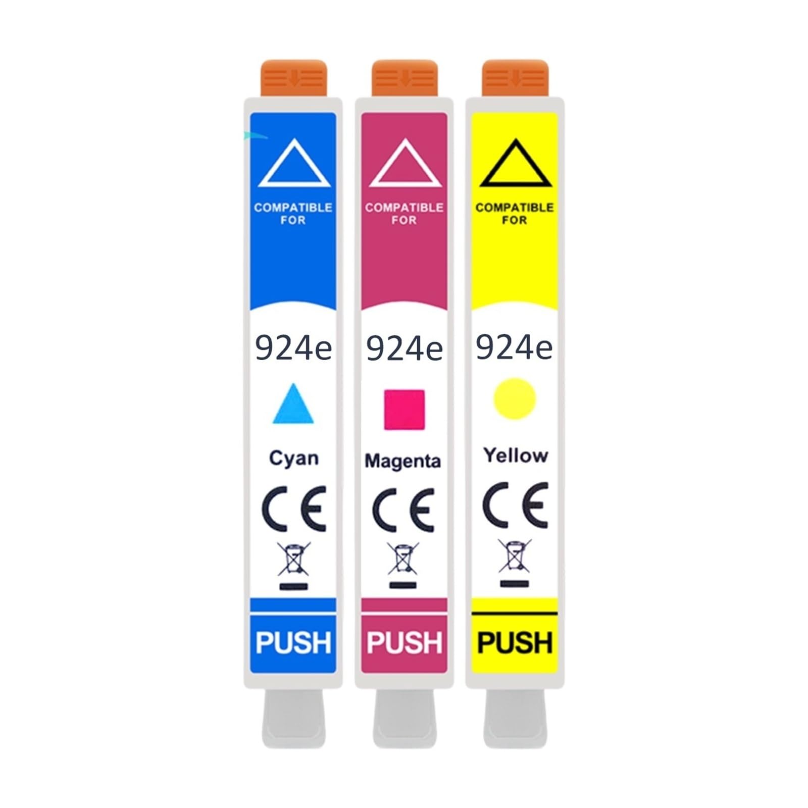 Cartuccia d'inchiostro 924e, compatibile for HP | 8130E 8132E 8134E 8135E 8120E 8122E 8124E 8125E Stampante(1SET C M Y)