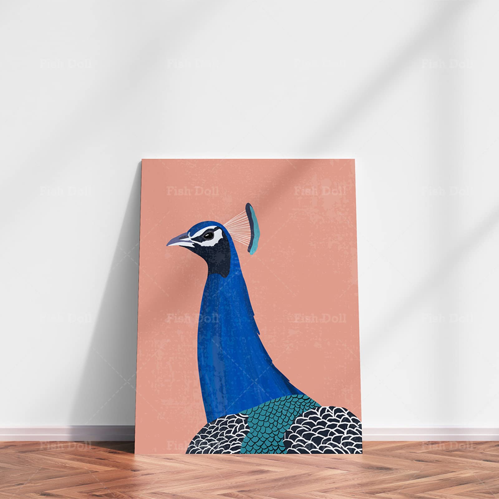 peacock peacock art print boho peacock poster mid century modern art | home office wall art | printable wall art Home Decoration 50x70cm No Frame