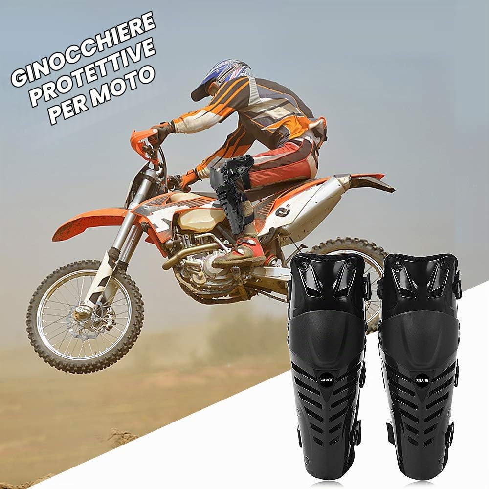 HUIOP 1 paio di ginocchiere per moto protezioni per ginocchia da corsa per ginocchiere protezioni per ginocchiere,ginocchiera per moto