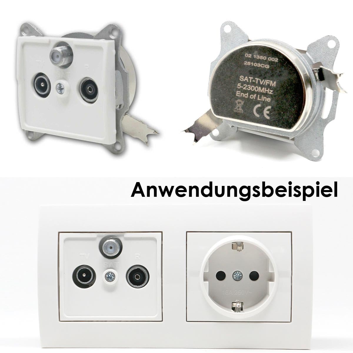 LOGI LOGI Set "Einfamilienhaus", 95-teiliges Komplett-Set, Lichtschalter + Steckdosen, Einfach- & Mehrfachrahmen, weiß glänzend