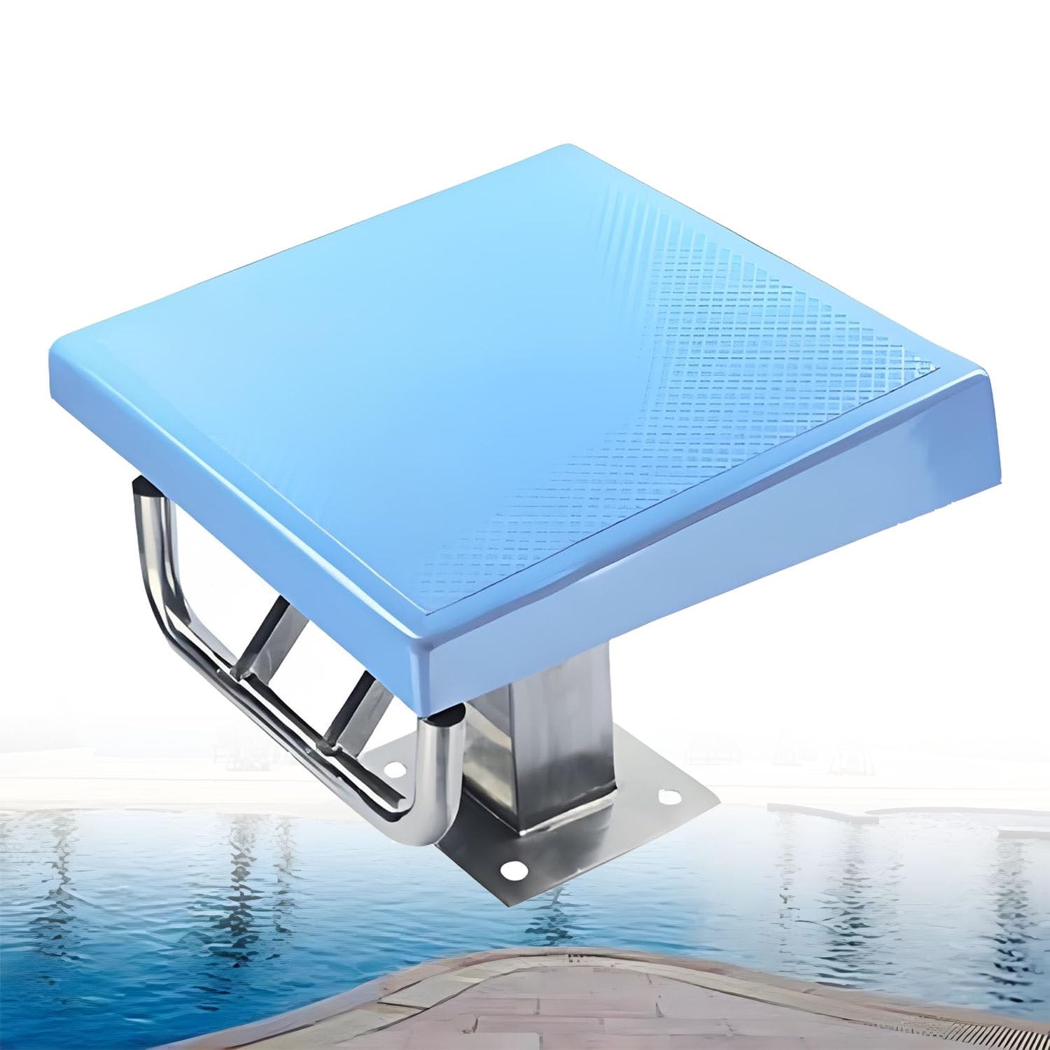Tavola da immersione per piscina, piattaforma di allenamento resistente, superficie antiscivolo, capacità di carico 250 kg, inclinazione di 15° per allenamento in competizione
