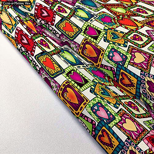 Image of ArtzFolio Doodle Hearts D2 | Pouch Wrist Potli Bag | Bag for Weddings & Casual Parties
