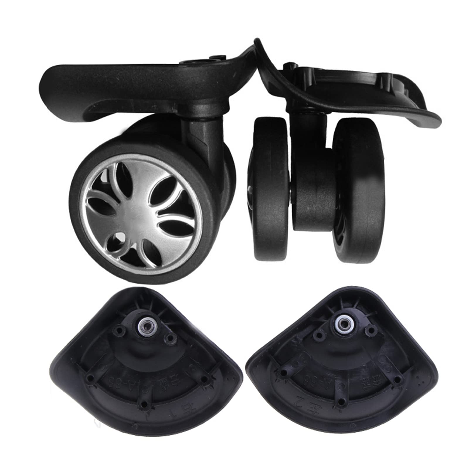 Newwyt A68 Trolley Case Luggage Wheels for Most Suitcases Luggage Swivel Left and Right Wheels DIY Suitcase Replacement Part