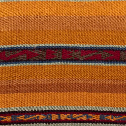 NOVICA Artisan Handmade 100% Alpaca Shoulder Bag Sunrise Striped Wool Handbags Multicolor Slings Patterned Peru Inca ' Inca Sunrise'4