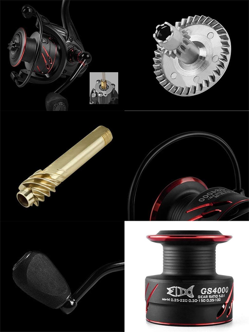 Amazon.co.jp: ZREELS 釣り輪 メタル 釣り糸 黒 スピニング