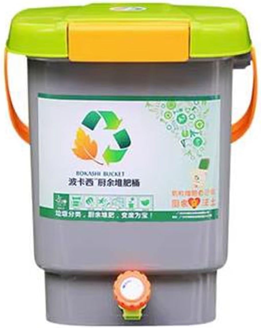 Garden Composter Bokashi Composting System for Indoors, Kitchen Compost Buckets with Tap, Airtight Lid, Practical Way to Collect All Organic Waste –