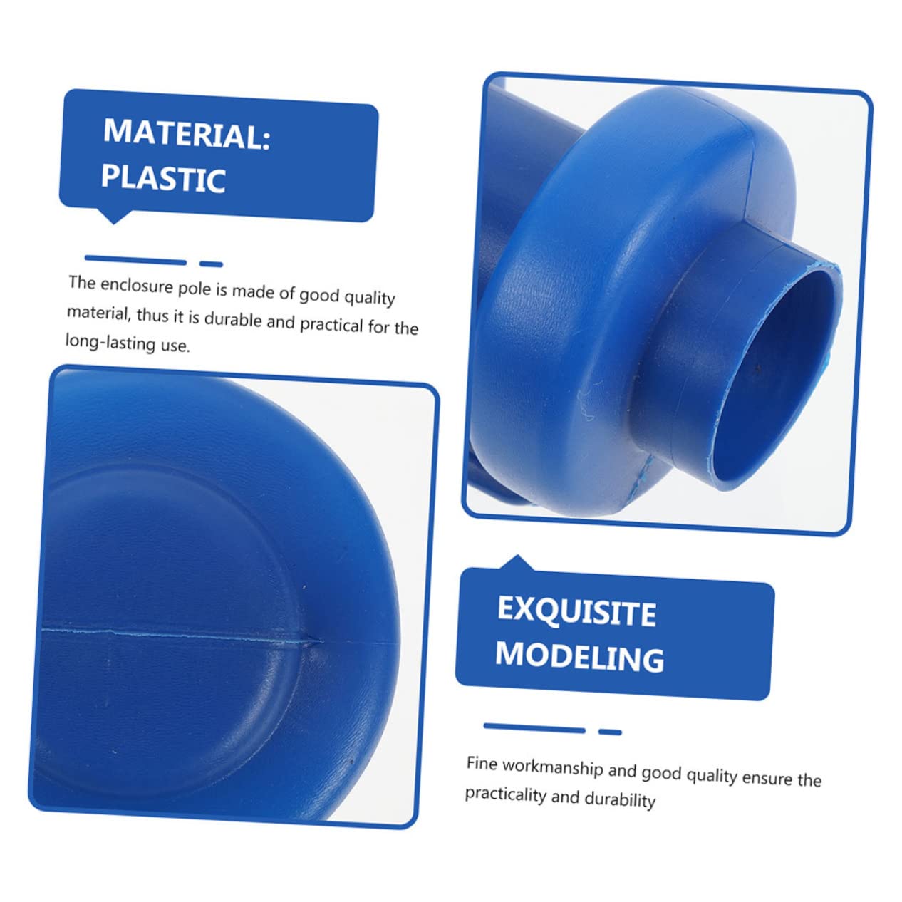 BCOATH 6Pcs Wear-Resistant Trampoline Rod Caps Professional Replacement Plastic Parts for Trampoline Poles Durable Trampoline Accessories for Trampoline Maintenance