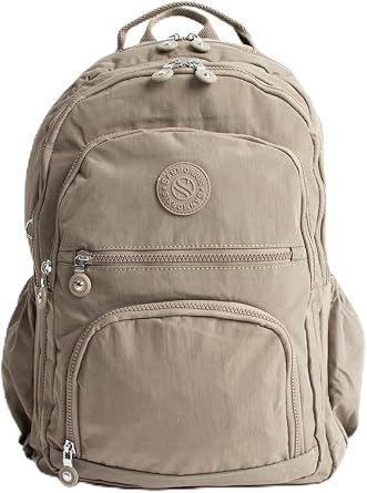 Unisex Waterproof Mink Colorful Crinkle Fabric Multi-Eyed Medium Laptop School And Backpack