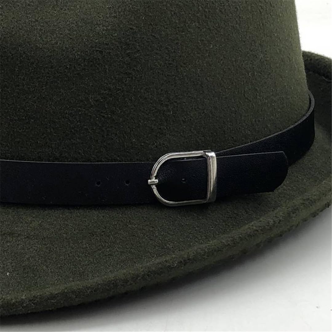 Lmtossey Cappello da Jazz da Donna Fedora Bianco da Uomo Cappello da Sole Casual Cappello da Viaggio Autunnale