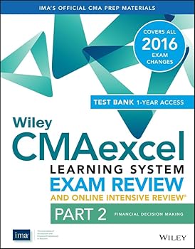 Paperback Wiley CMAexcel Learning System Exam Review 2016 and Online Intensive Review: Part 2, Financial Decision Making Set Book