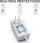 5V Charger for Infant Optics DXR-8 / DXR-8 Pro Baby Monitor Unit, DXR8 Pro 5"/ DXR 8 3.2" Screen Parent Handheld Monitor Unit Power Cord, 4 Round-Pin Adapter with 5Ft Charging Cable