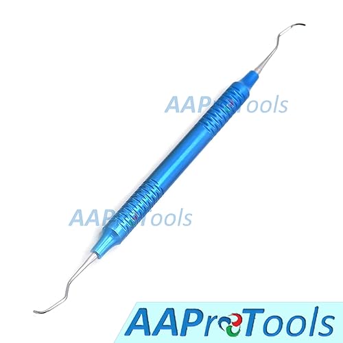 Miniatura 7 de Instrumentos dentales periodontales DN-2197 de Gracey Curetas del escalador multicolor 7EA