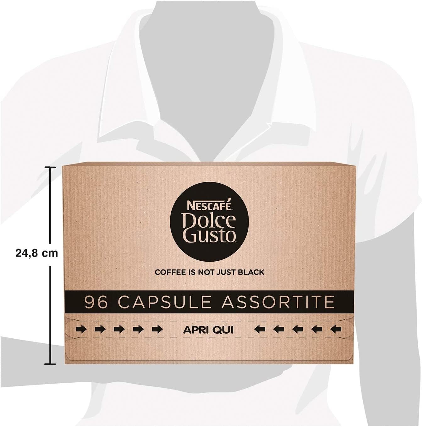 Nescafé Dolce Gusto Espresso Intenso 5 verpakkingen espresso napoli 1 verpakking koffie (96 cápsulas)