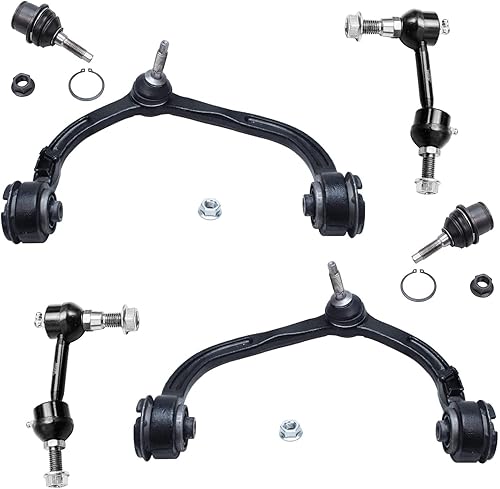 Miniatura 96 de Detroit Axle - Kit de brazos de control delanteros de 6 piezas para Hyundai Accent Kia Rio Rio5 06-10 2006 2007 2008 2009 2010 2011, 2 brazos de
