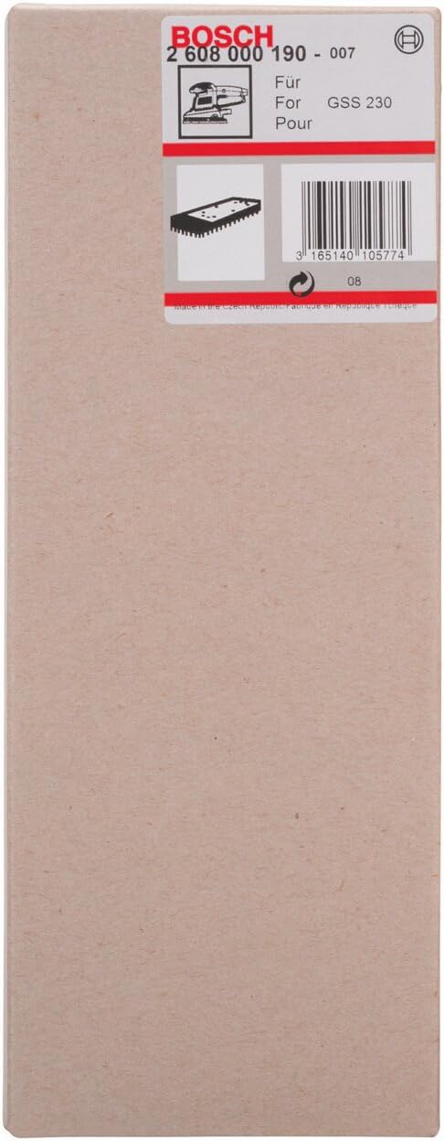 Bosch 2608000190 Sanding Plate with Velcro-Type Fastening System for Bosch Orbital Sanders