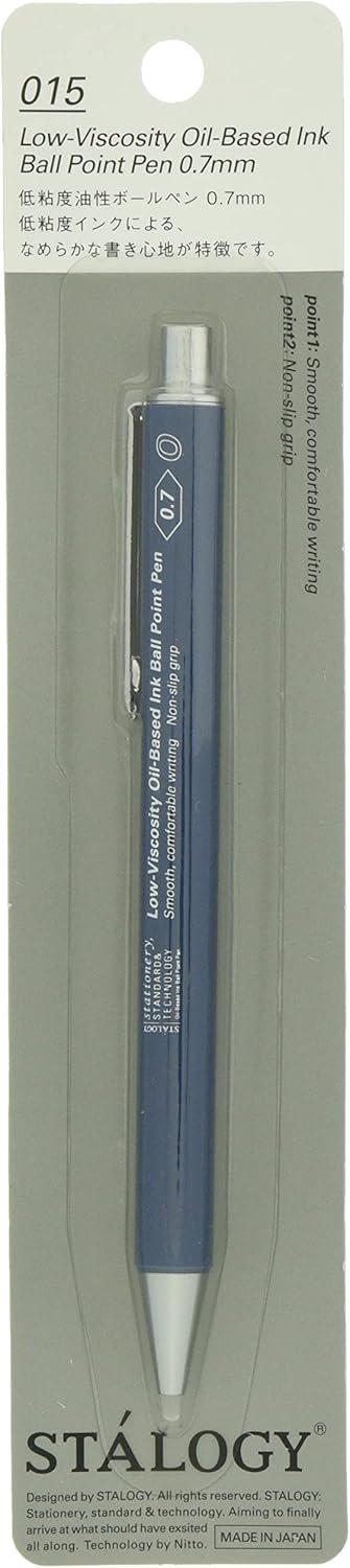 Nitoms STALOGY S5113 Low Viscosity Permanent Ballpoint Pen, 0.7, Blue
