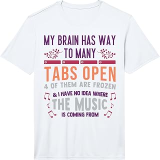 Mens My Brain Has Way Too Many Tabs Open 4 of Them are Frozen Performance T-Shirt