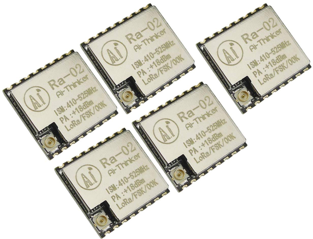 5pcs Ra-02 SX1278 433MHz Wireless Serial Port Interface LoRa Spread Ra02