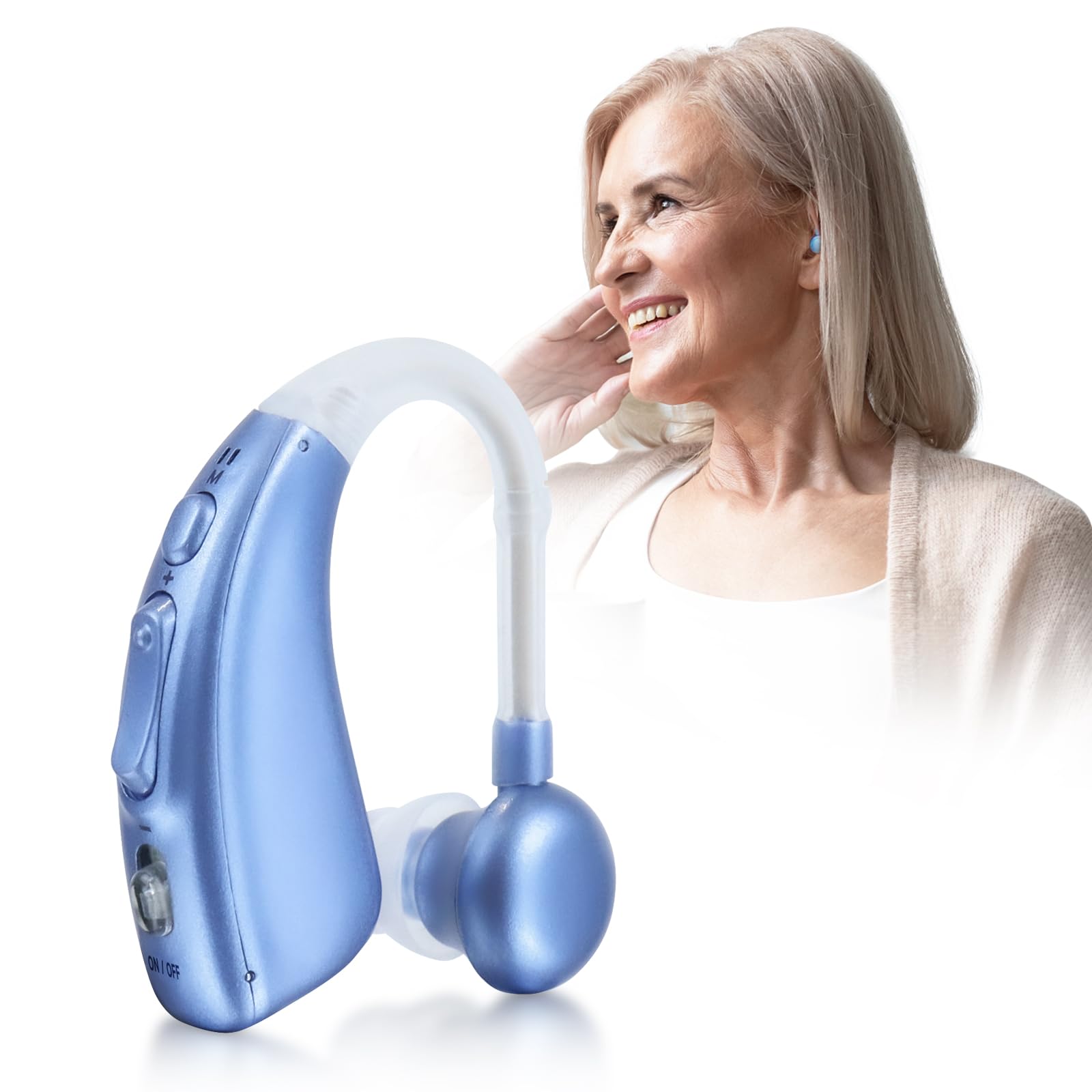 Rechargeable device, long battery life, high-definition sound quality, noise reduction function (blue)