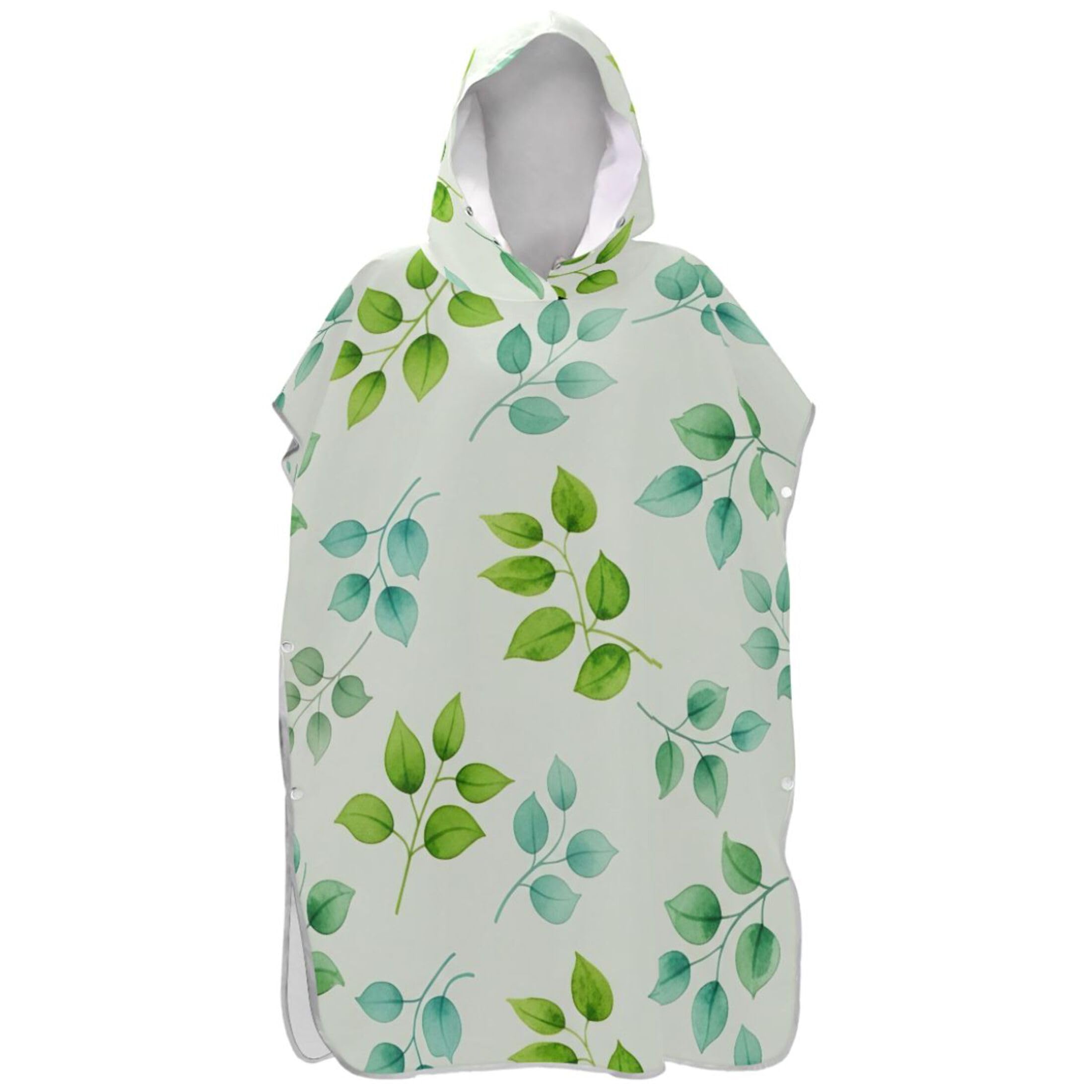 Poncho surf de qualité supérieure | Serviette de bain à motif feuilles branchées