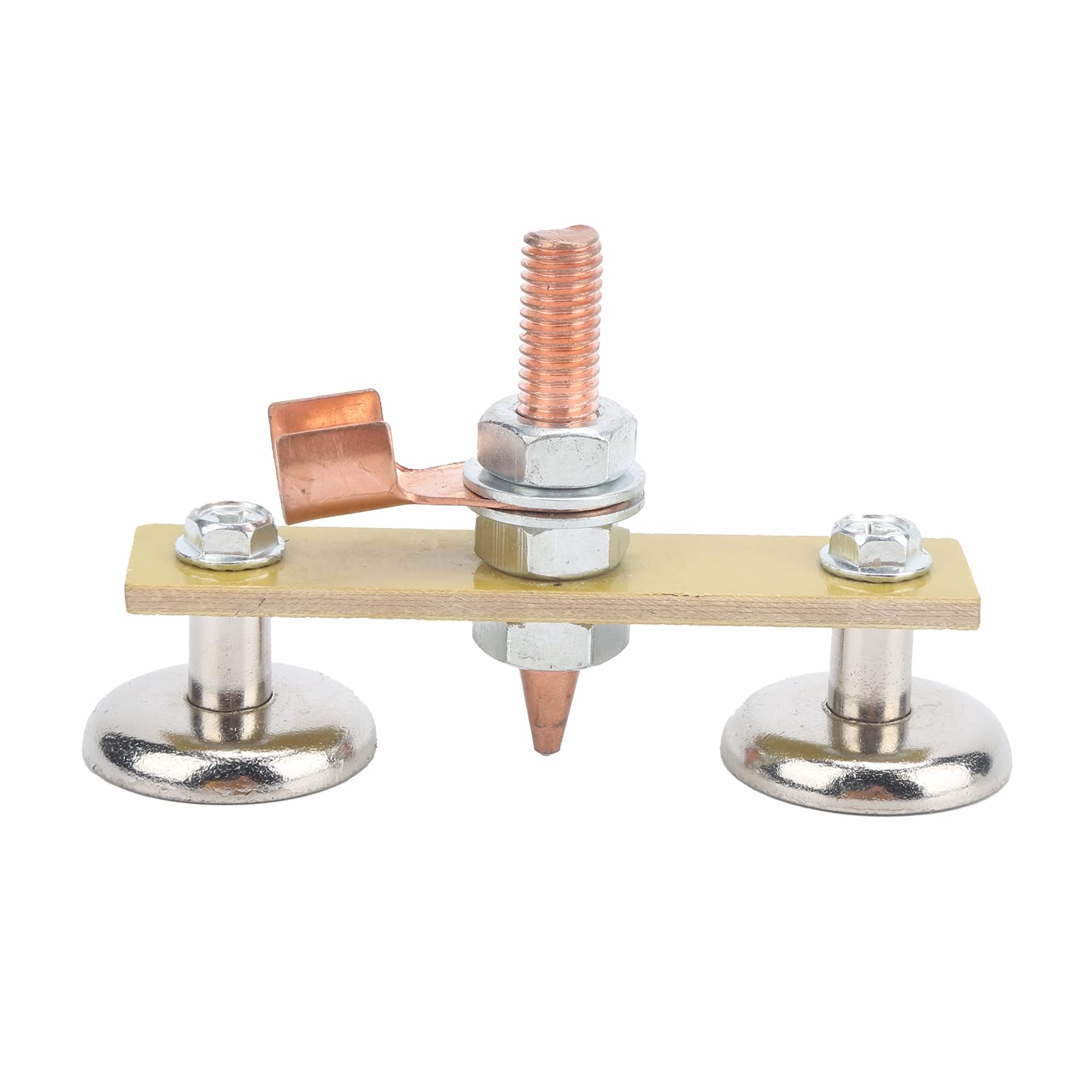 Leapiture 4mm Welding Magnet Clamp Magnetic Ground Clamp Magnetic Ground Clamp Spotter Magnet Head for Metalworking