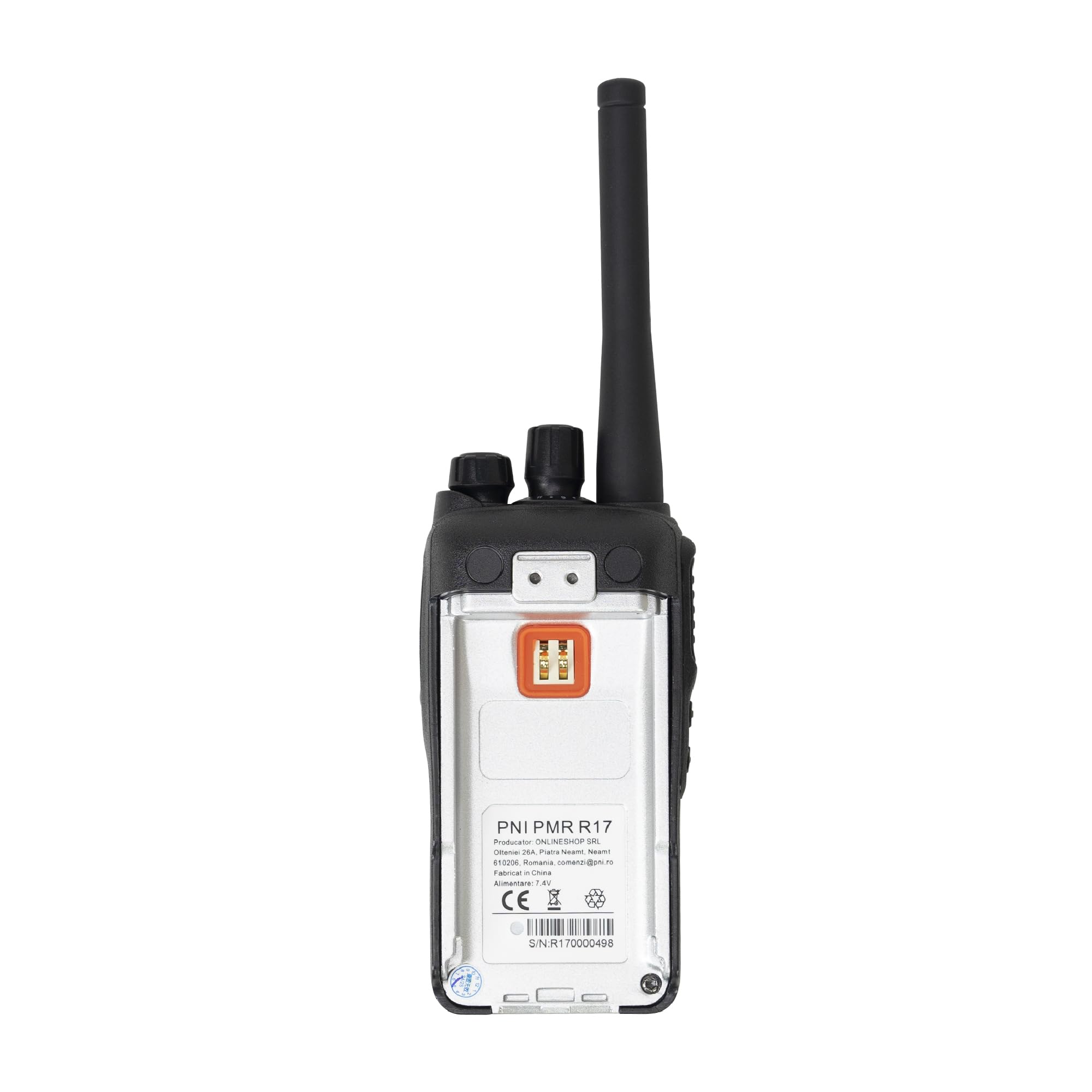 Kit di 6 stazioni radio portatili PNI PMR R17 446 MHz, 0,5 W, 16 canali PMR e 50 CTCSS e 104 toni DCS, programmabili, Li-Ion 2200 mAh, IP68