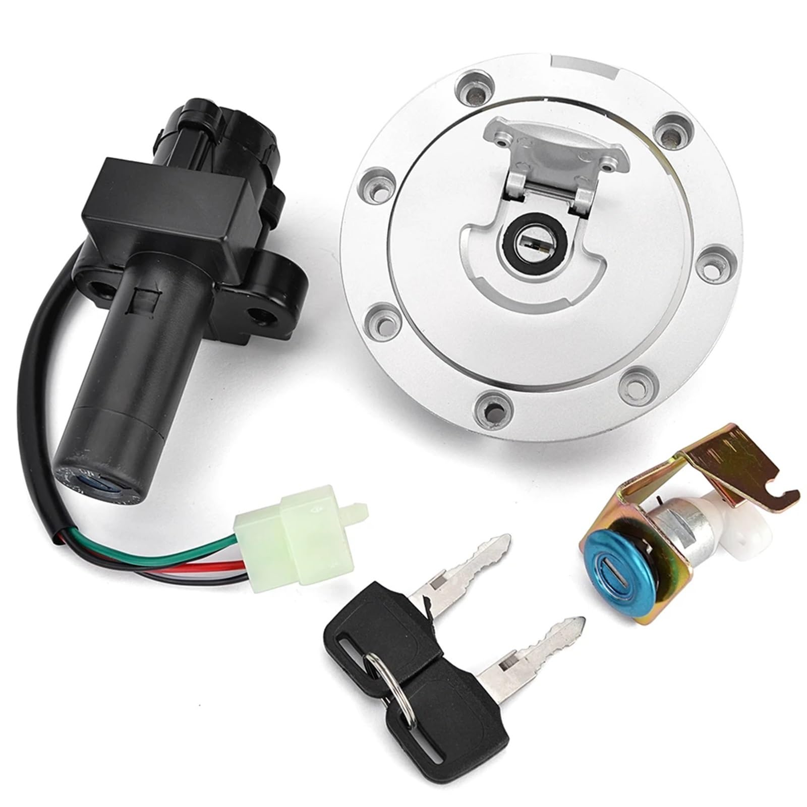 Serrure Démarreur Moto pour CB 750 CB 1300 35010-MW3-611 35010-MW3-610 Bouchon Réservoir Carburant Siège Interrupteur D'allumage Verrouillage Démarrage Ensemble Clés Serrure D'Allumage Moto