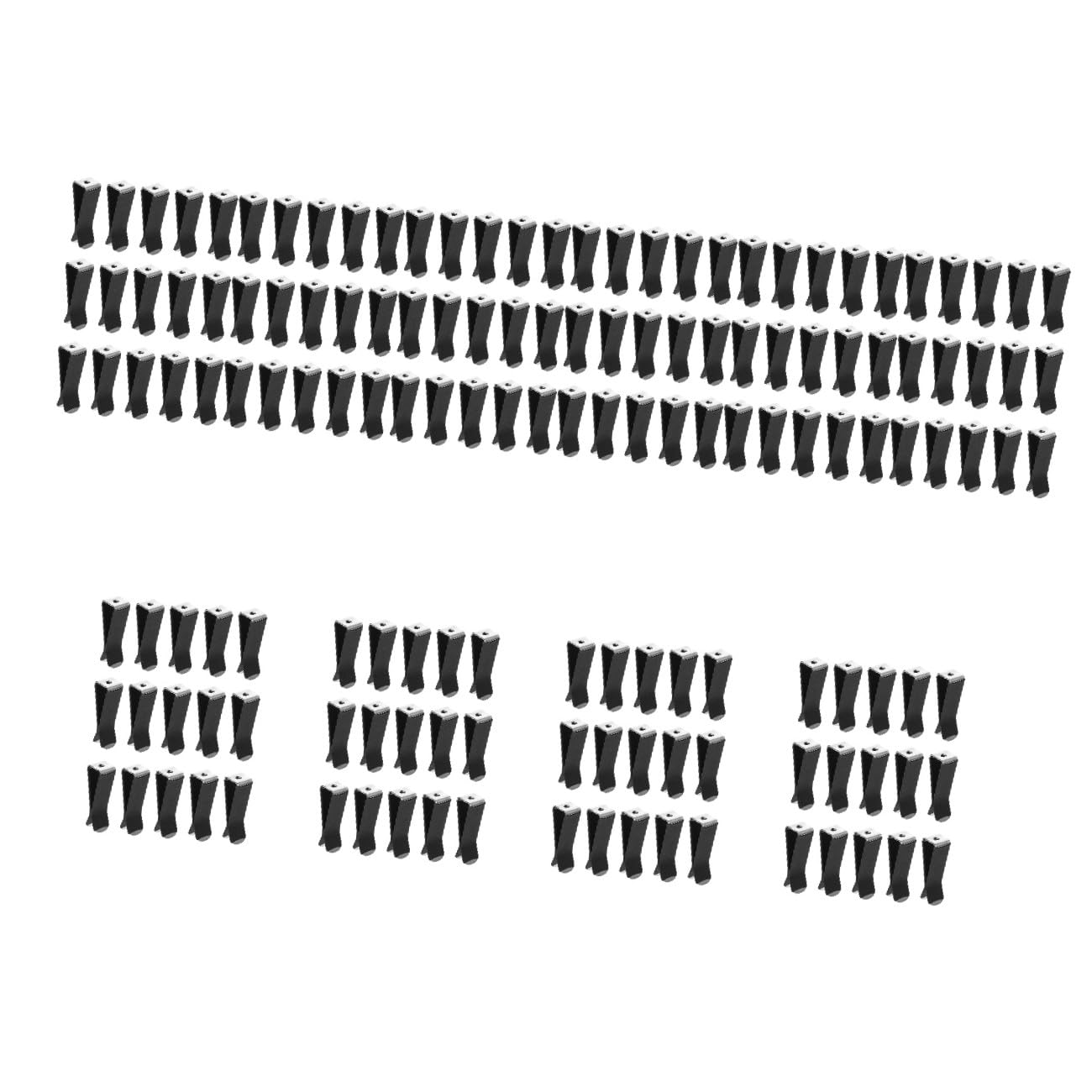ibasenice 10 Set Di Clip Per Auto A Forma Di in Metallo Per Profumare L'aria Supporto Per Clip Di Sfiato Dell'auto Accessorio Per Condizionatore 30 Pezzi*10