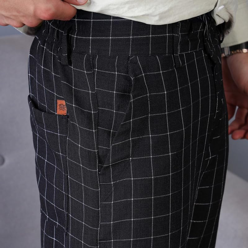 Image of CAHOOT Men'sTrousers for Casual Wear | Mid-Rise | Straight Fit | Drawstring Closure | Trousers Crafted with Comfort Fit for Everyday Wear