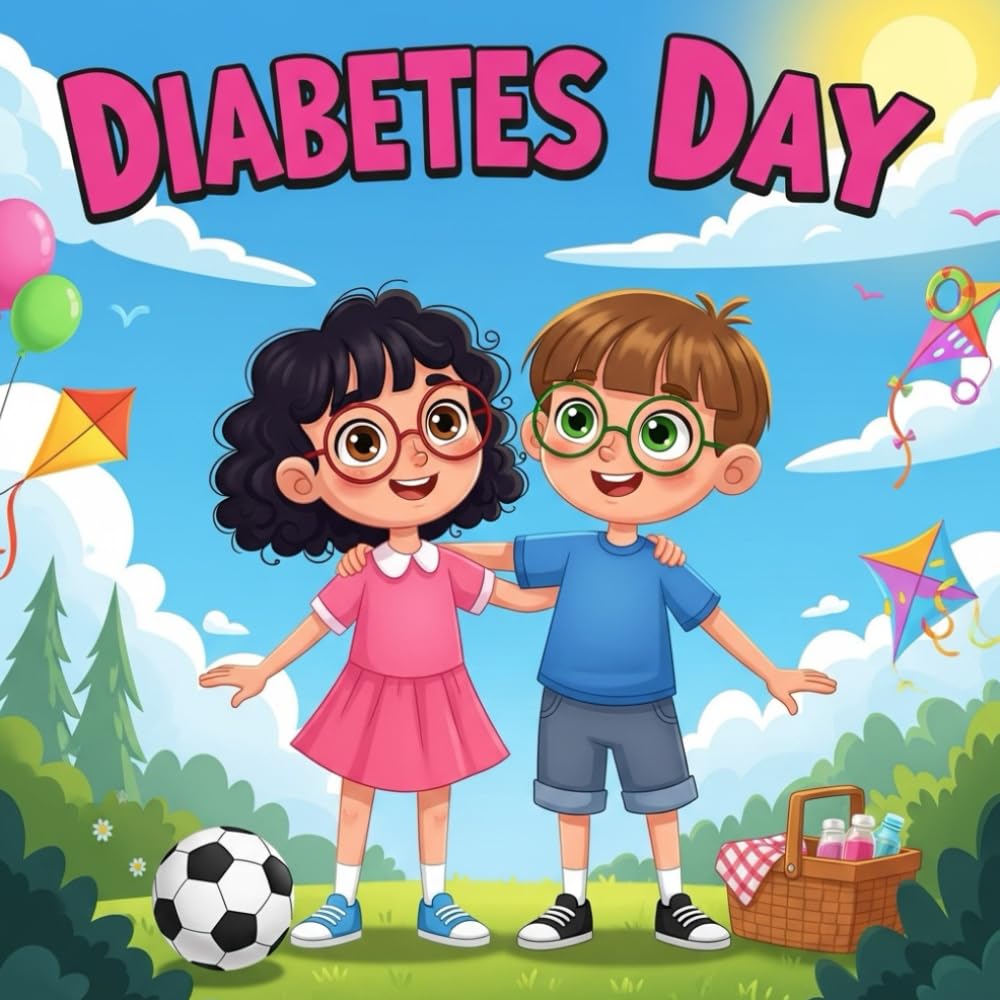 Diabetes day book for kids : A Story of Care and Kindness A Heartwarming Children’s Picture BookAbout Type 1Diabetes, Friendship, Empathy, Healthy Habits, and Understanding Differences