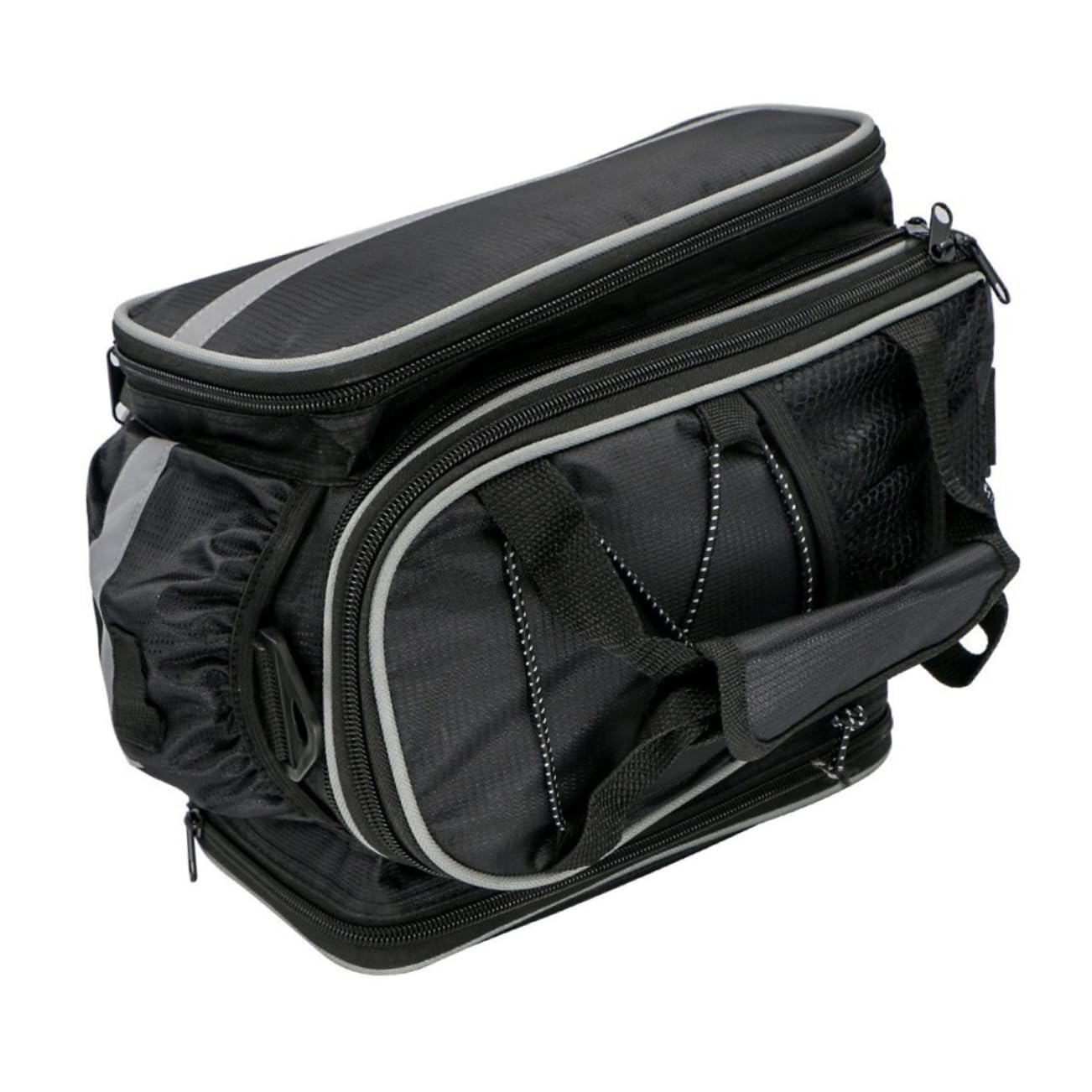 BCOATH Cycling Rear Seat Bag Capacity Trunk Bag for Mountain Bikes Versatile Pouch Rack Storage for Outdoor Riding for Trips and Excursions with Random Edge