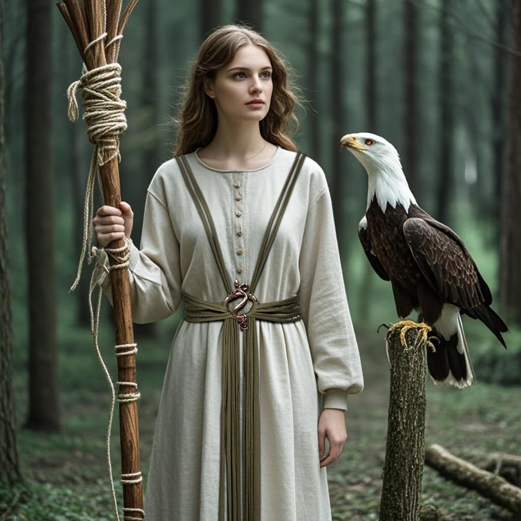 L'VOW Viking Troll Cross Belt Medieval Renaissance Rope Belt Norse Witch Accessory for Women - Image 7