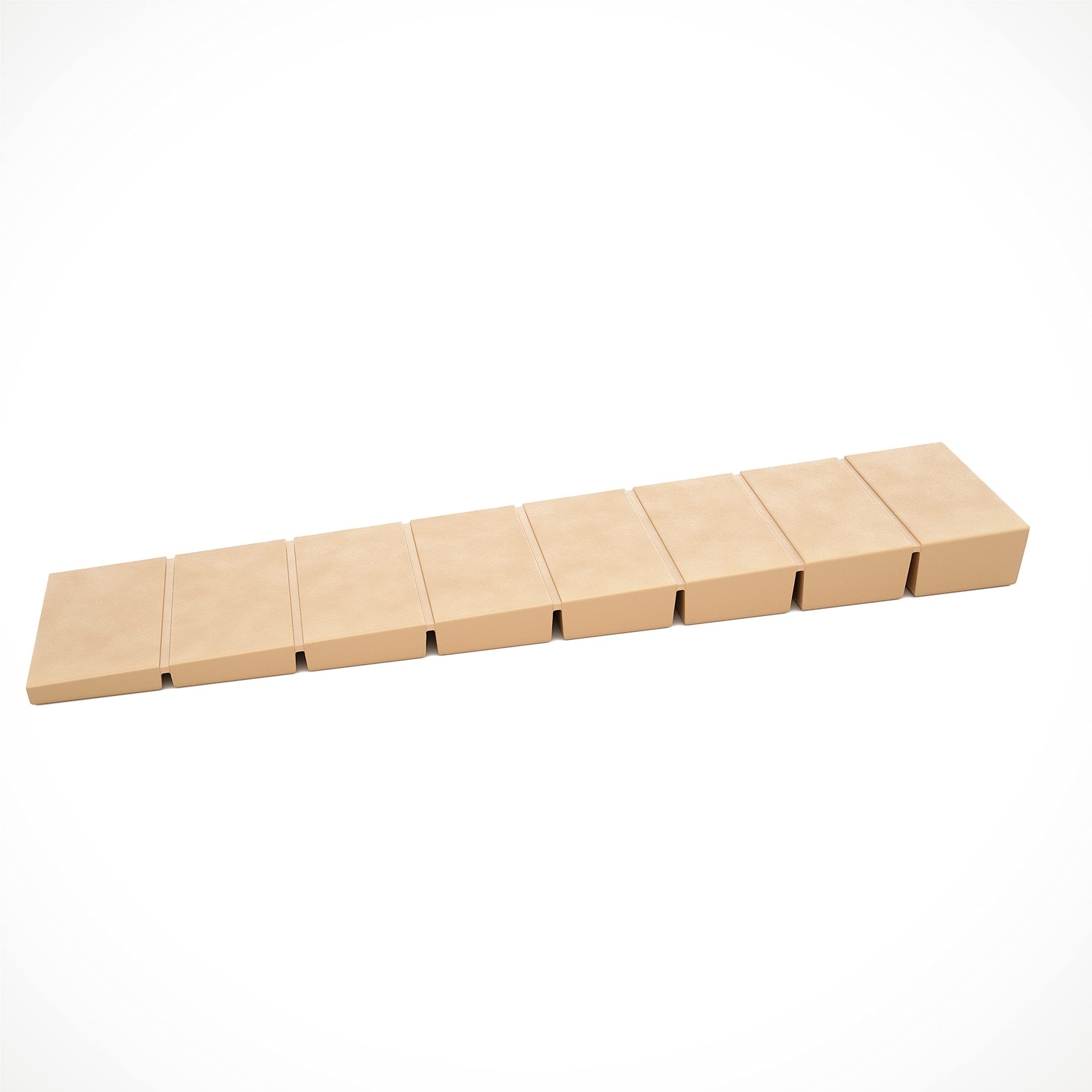 25 x Furniture Levelers/Alignment Shim Wedge | Custommizable Rated Break Point | Sossai® MKB-100 Wheel Chocks | Colour: Beige