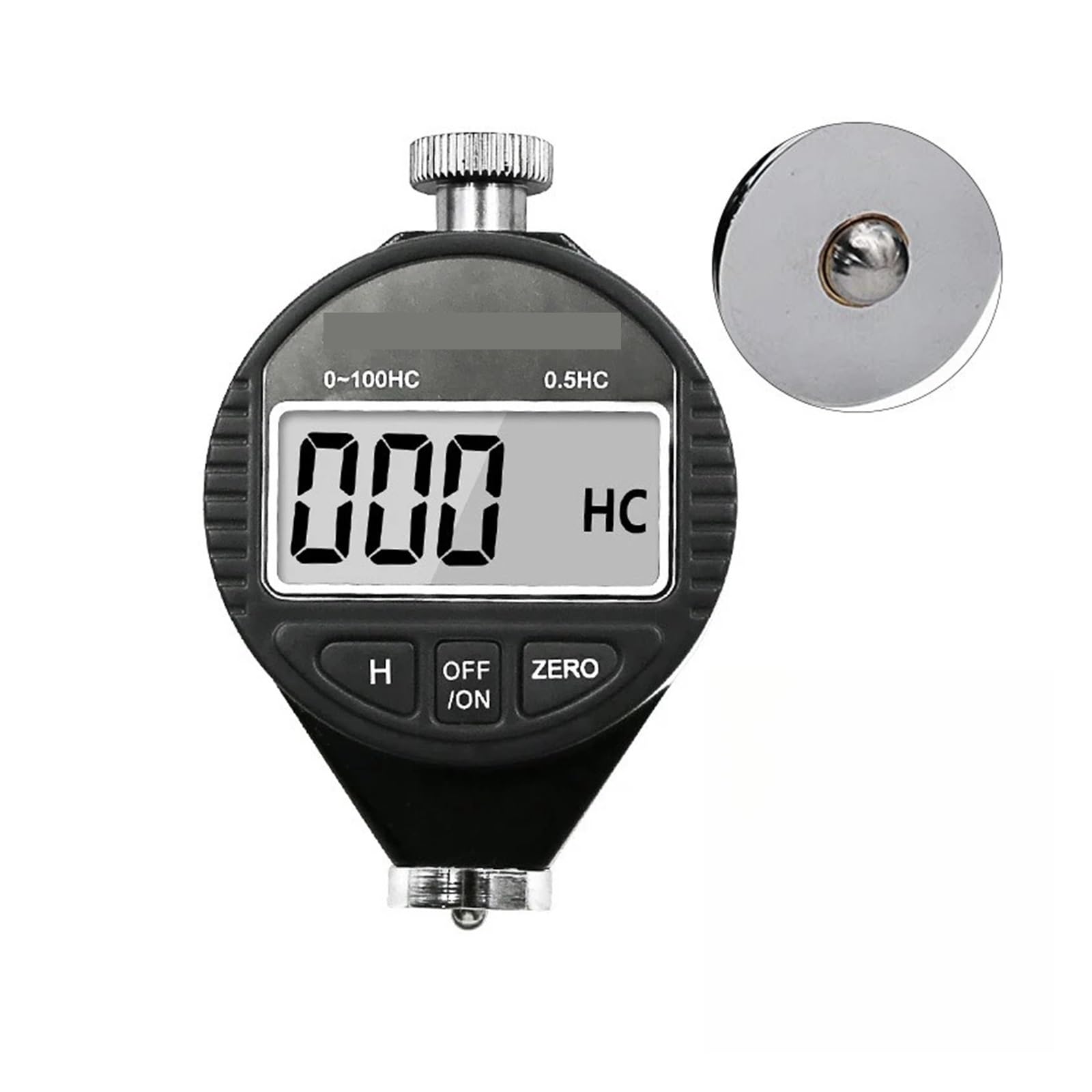 Gqnblvhzupdm C Hardness Tester Electroni Digital Shore Durometer Type Sclerometer Tire Plasti Rubber Hardness Tester Meter Paragraph Tools(C)