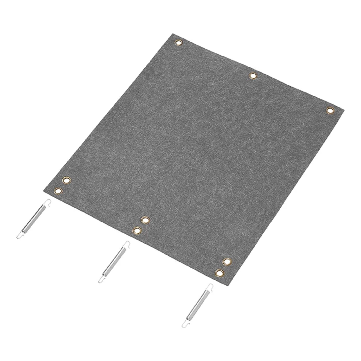 ProPlus 360831 - Tapis de Sol - Dimensions : 445 x 375 mm - pour marchepied avec 3 Ressorts de Serrage - Empêche Le Glissement