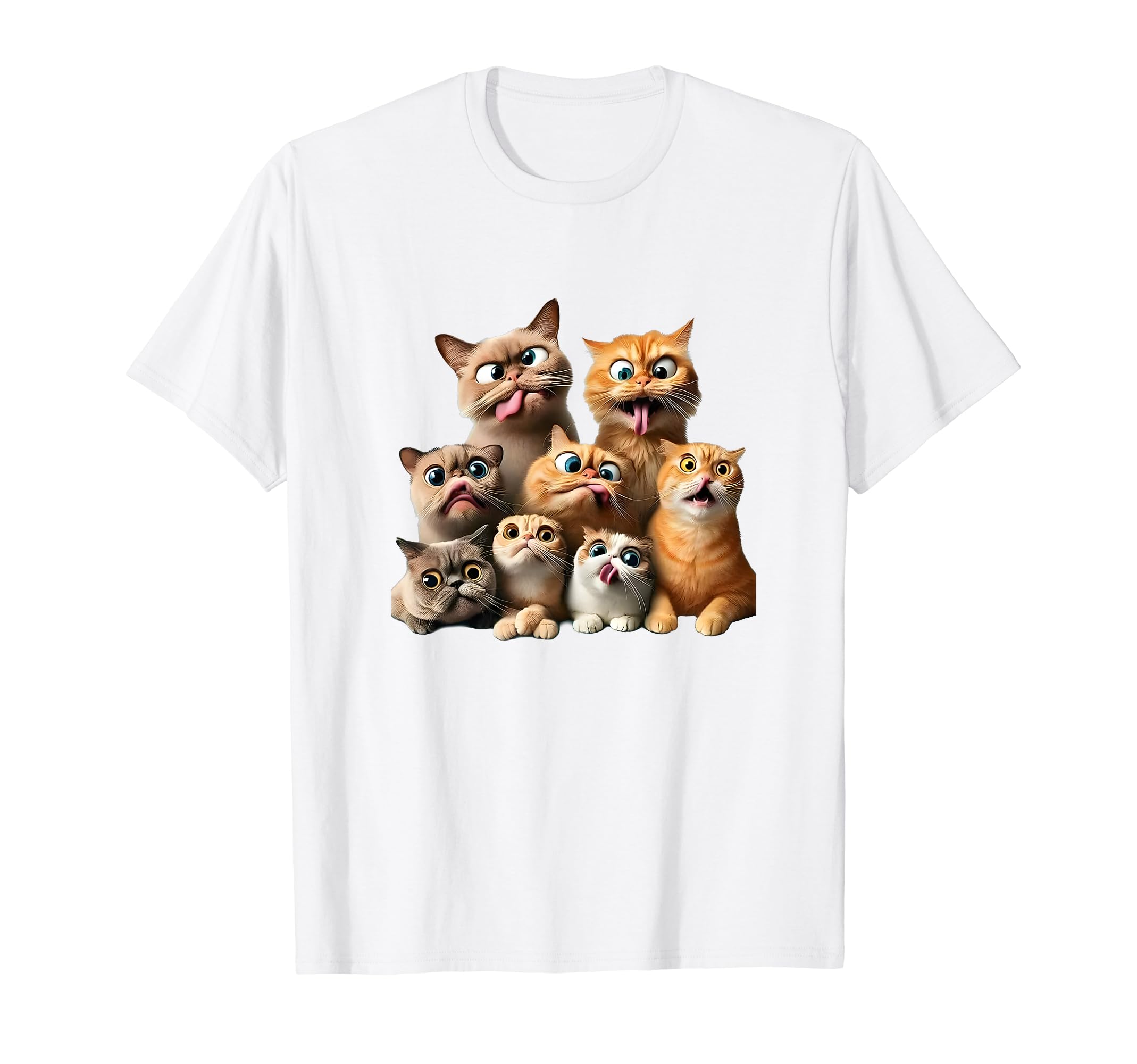 funny cat art print T-Shirt