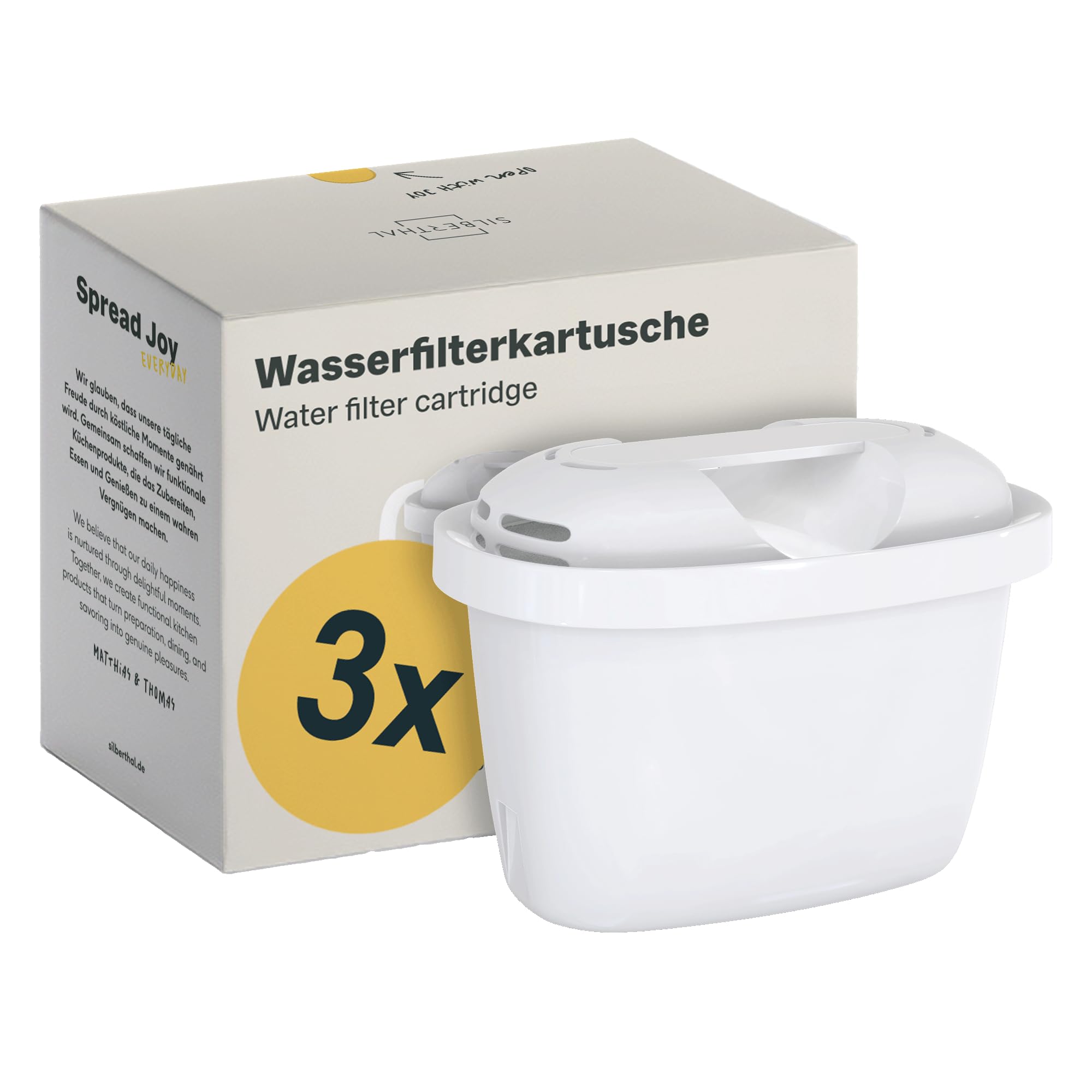 SILBERTHAL Waterfilterpatronen, reduceert kalk, chloor en