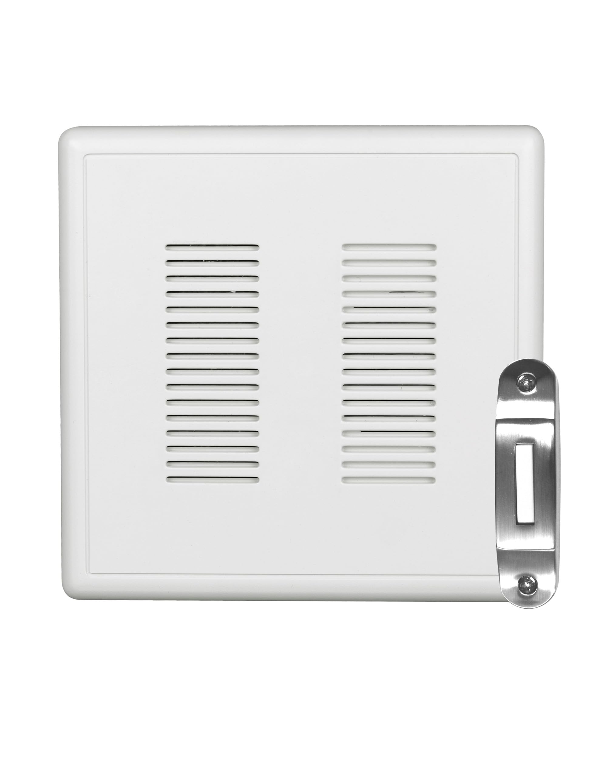 PrimeChime Plus 2 Electric Doorbell Kit - Doorbells for Home - Includes Selectable Ring Chimes - Deco Button, Nickel - NICOR Lighting