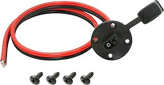 CERRXIAN 55cm 10AWG SAE Socket Solar Weatherproof Sidewall Port DIY Cord, SAE Quick Disconnect Wire Harness Panel Mount Power Cable with Cap