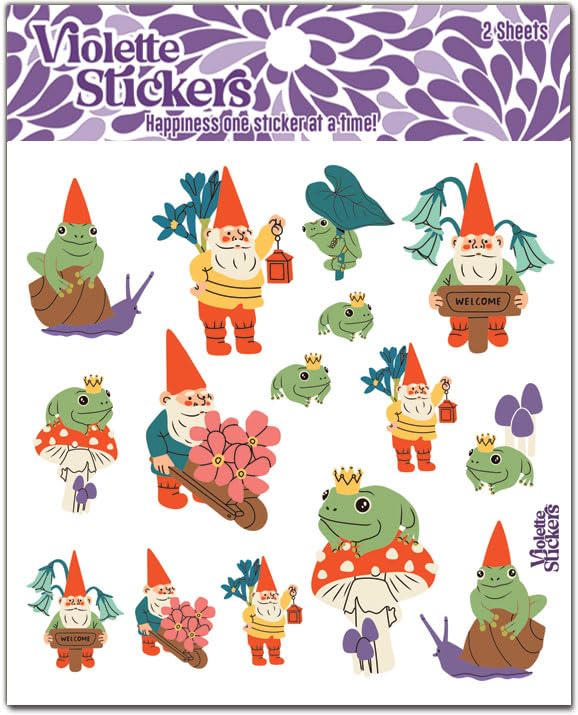 Haopy Garden Gnomes Stickers by Violette Stickers