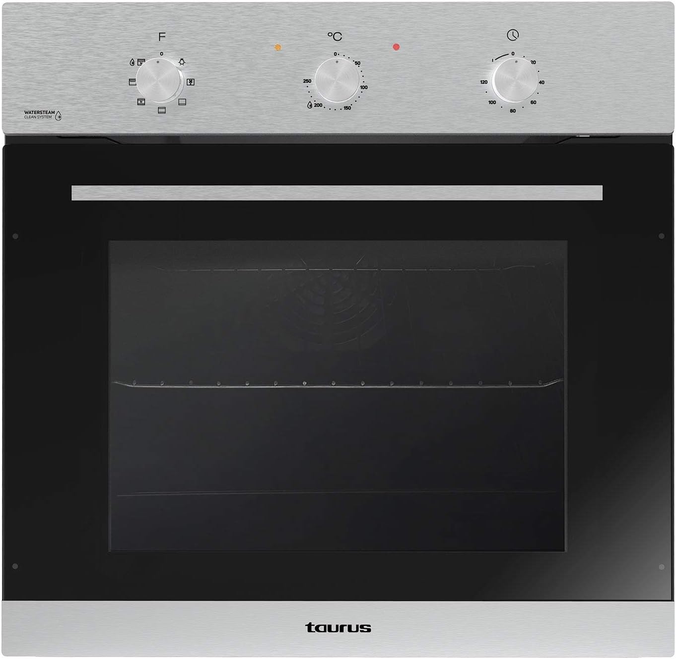 Taurus HS565IXM Einbauofen, 65 l, 2.200 W, Timer bis 120 min, 6 Funktionen,  Schnellheizfunktion, inklusive Tiefenschale und Grillrost, bis 250 °C,  WaterSteam Reinigungssystem: Amazon.de: Elektro-Großgeräte